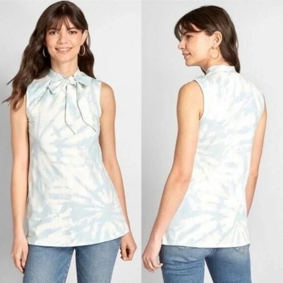 Modcloth | NWT Earned Adulation Tie-Neck Top - Picture 12 of 13
